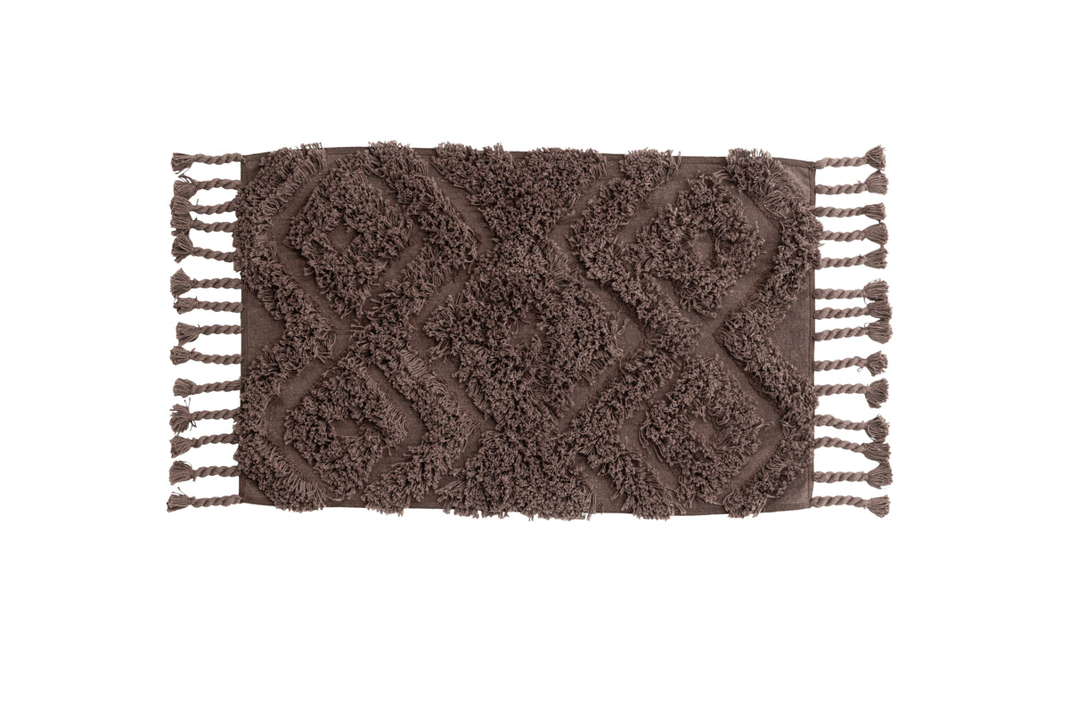 Hilma Rektangulära Mattor 80 x 50 Brun