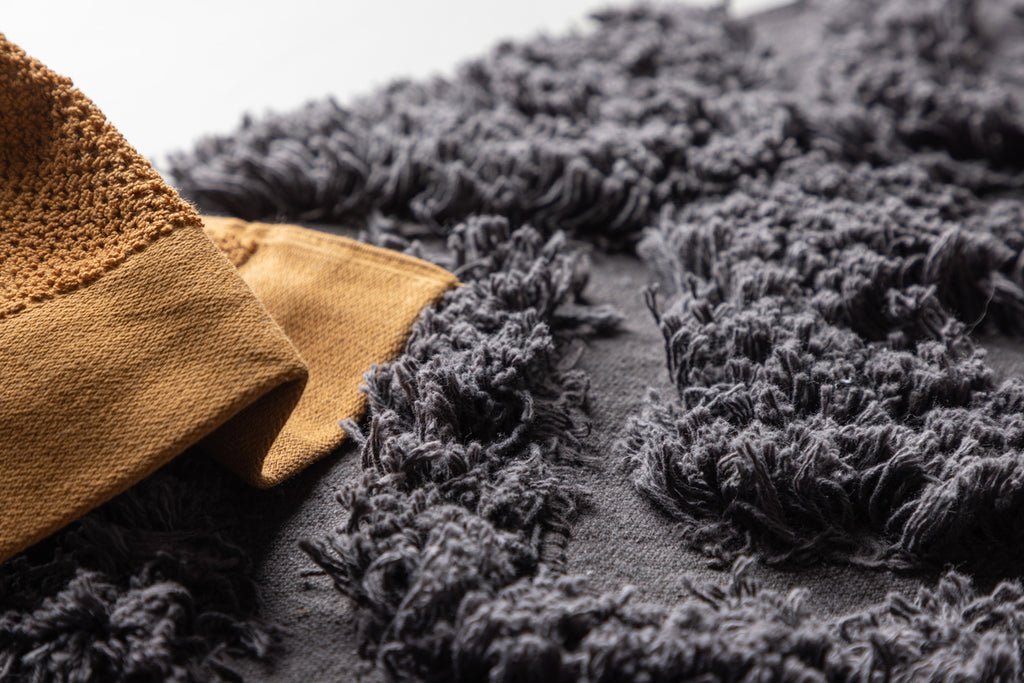 Hilma Rektangulära Mattor 80 x 50 Mörkgrå