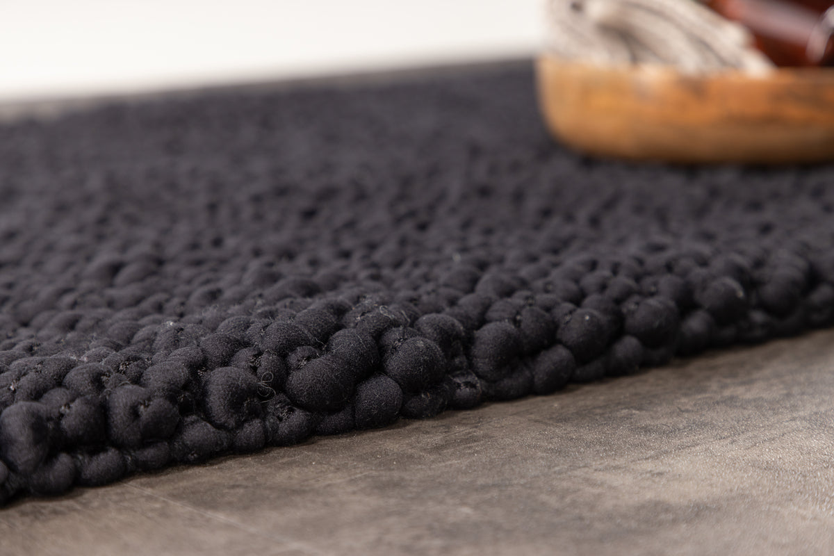 Wilmer Rektangulära Mattor 80 x 50 Svart