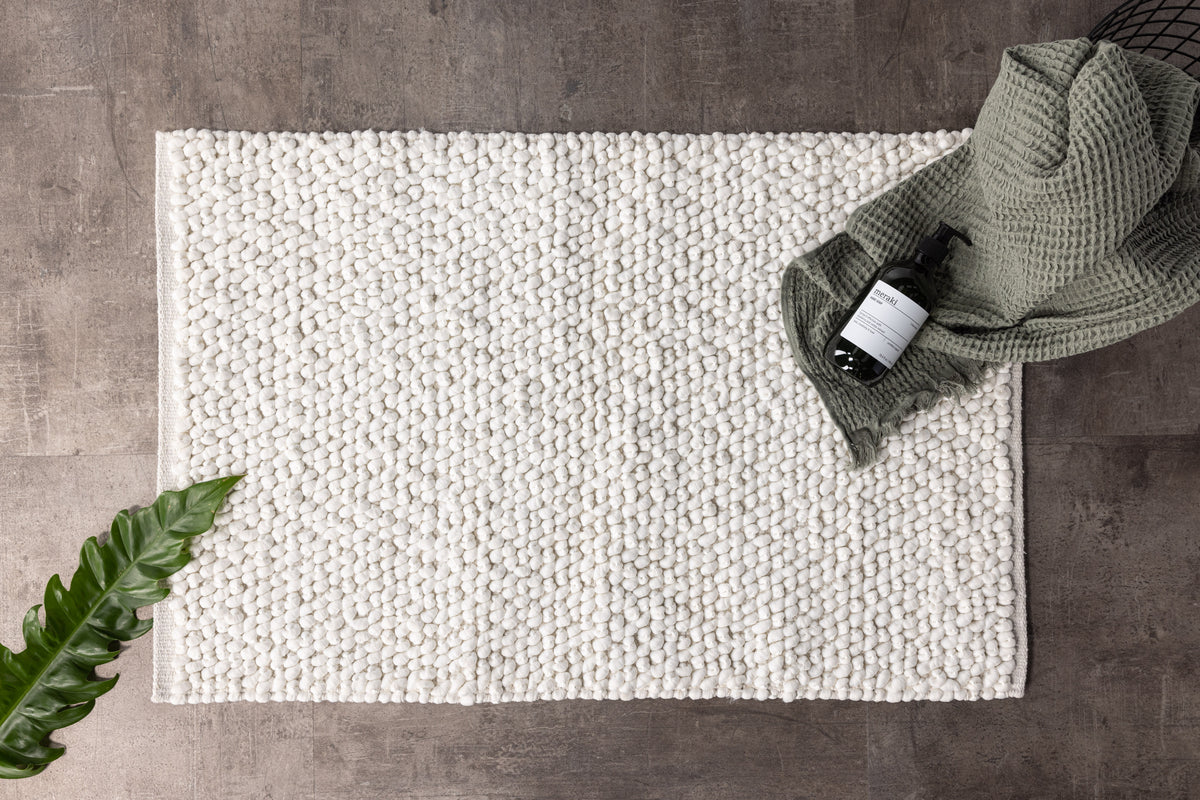 Wilmer Rektangulära Mattor 80 x 50 Vit