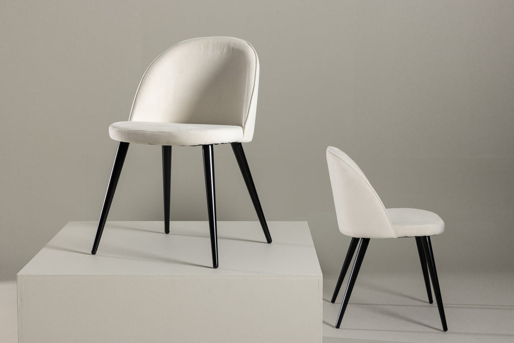 Velvet Matstolar 2-pack Grädde