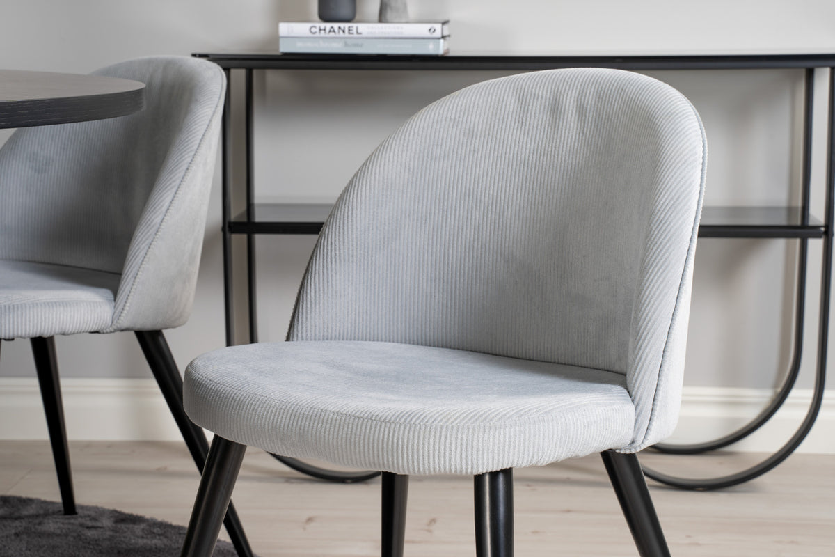 Velvet Matstolar 2-pack Ljusgrå