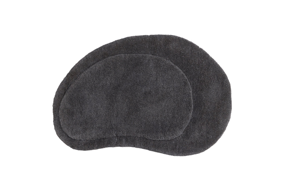 Sten Ovala Mattor 75 x 50 Mörkgrå