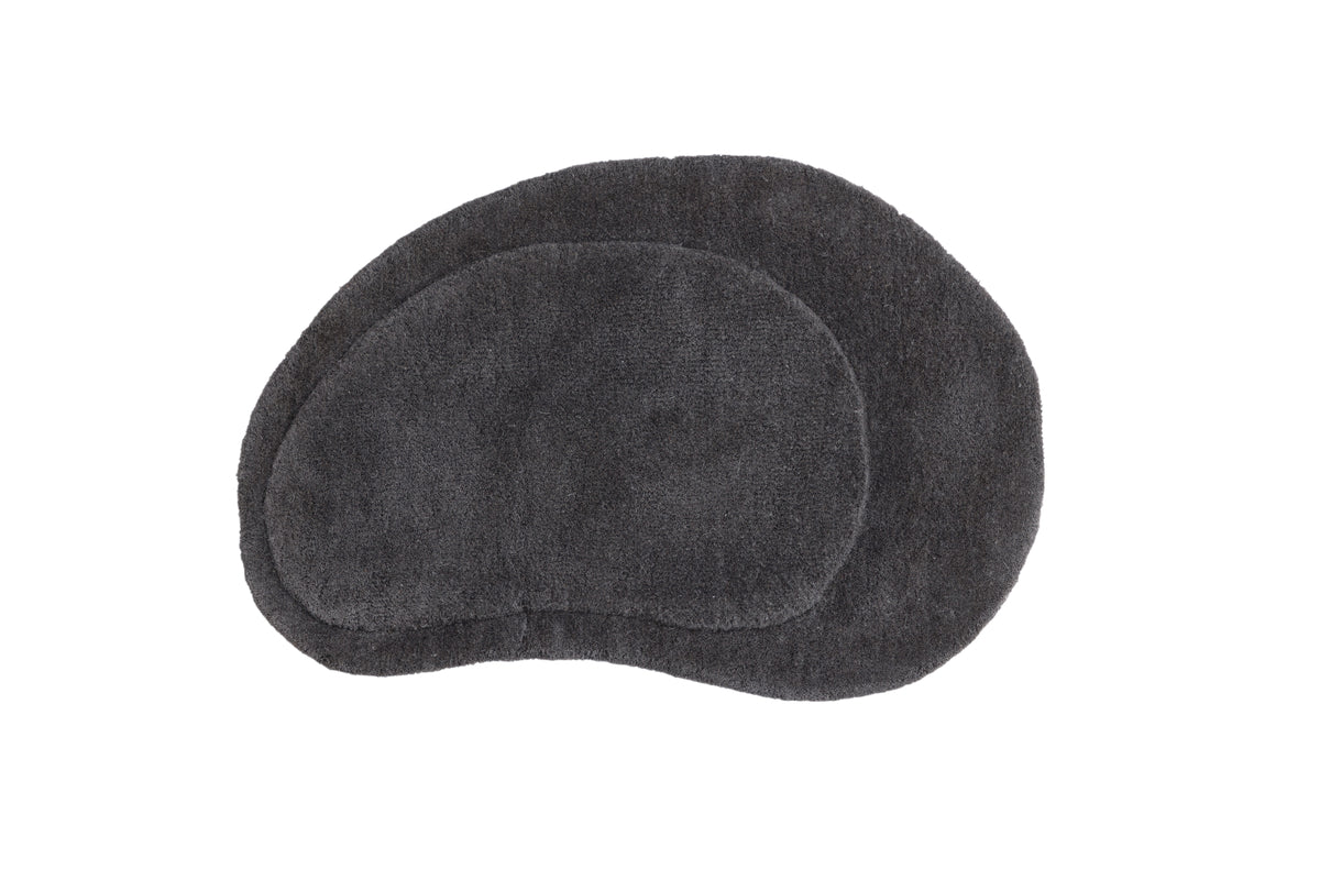 Sten Ovala Mattor 75 x 50 Mörkgrå