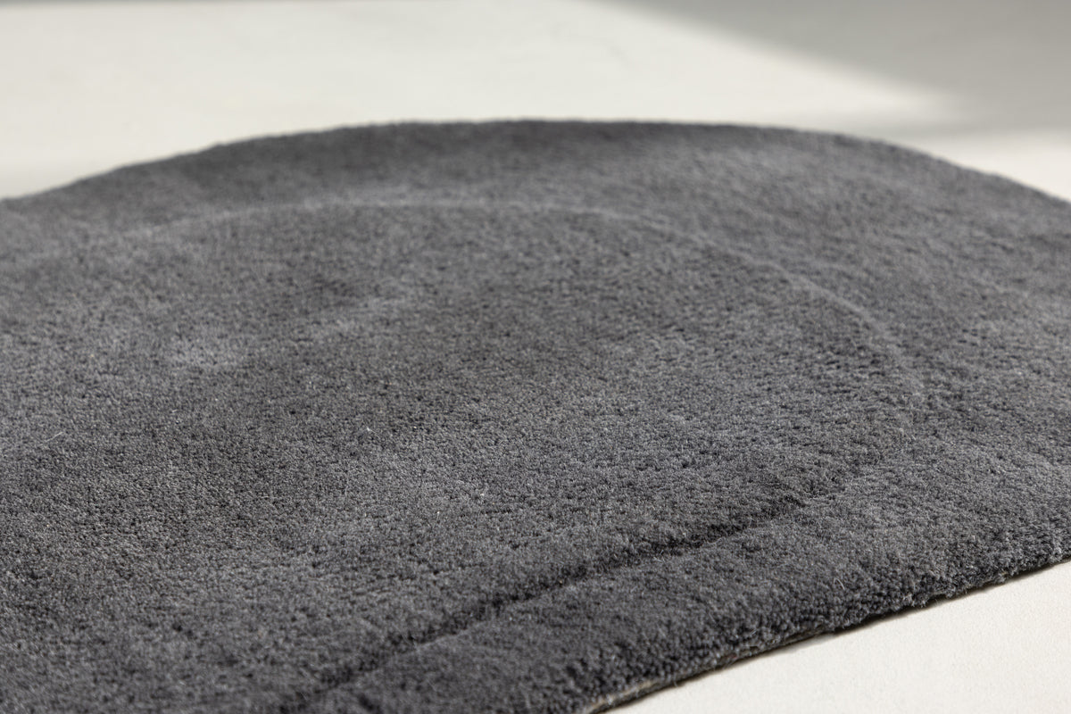 Sten Ovala Mattor 75 x 50 Mörkgrå