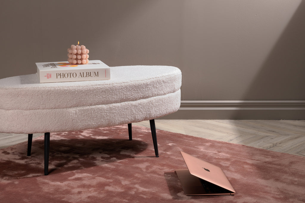 Indra Rektangulära Mattor 300 x 200 Rosa