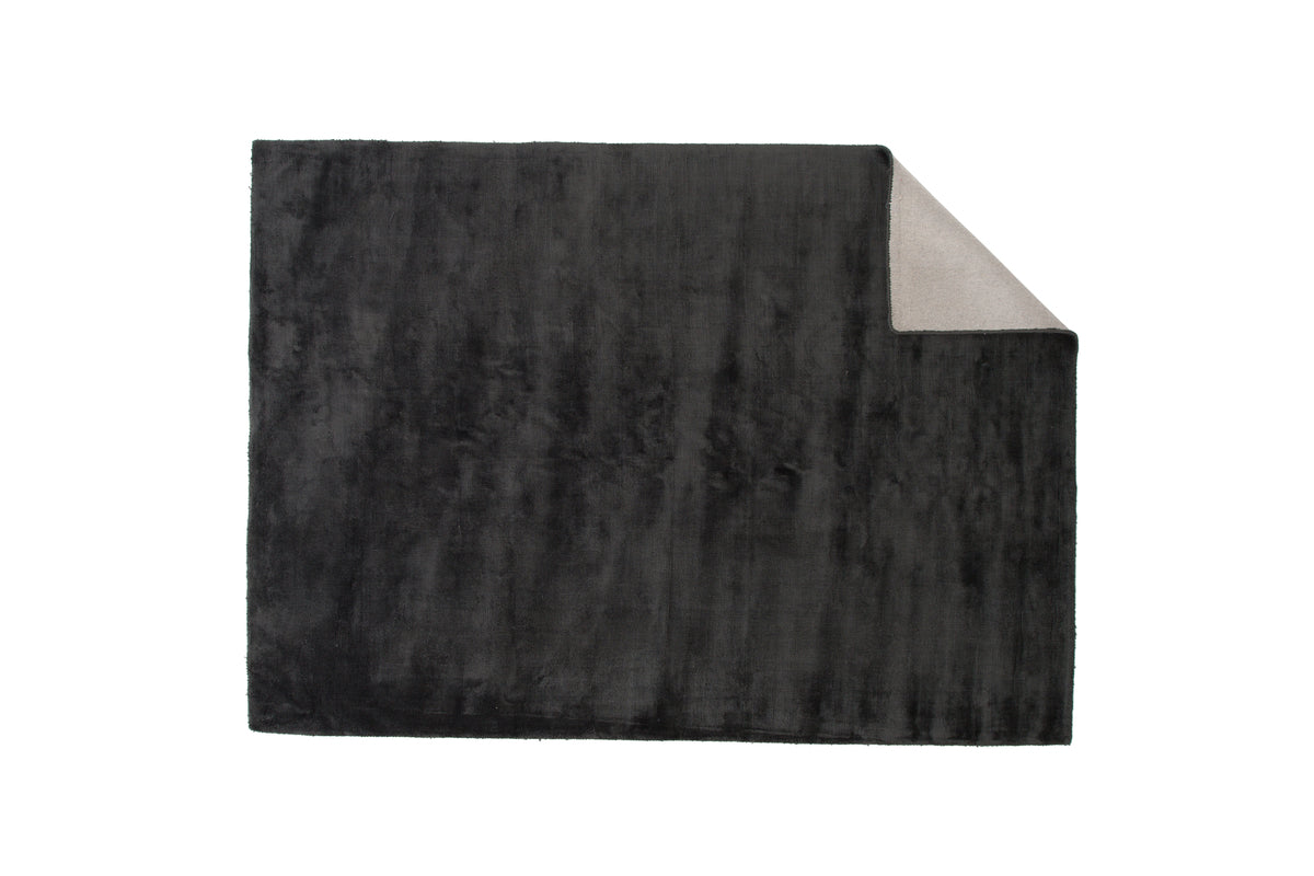 Indra Rektangulära Mattor 350 x 250 Mörkgrå