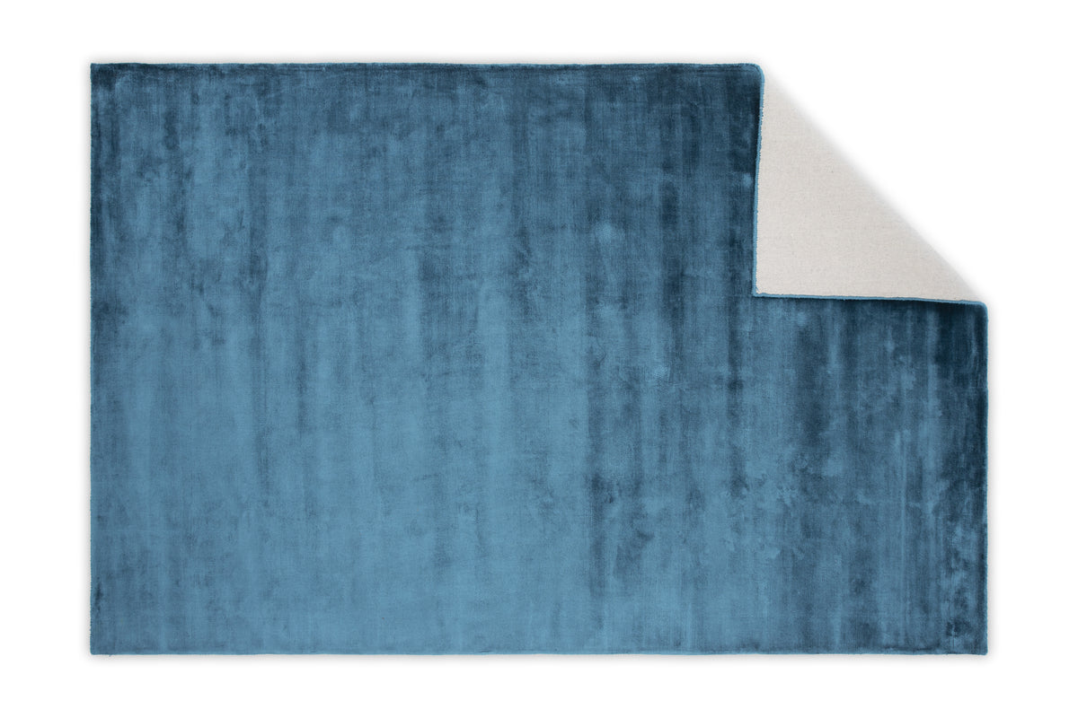 Indra Rektangulära Mattor 350 x 250 Blå