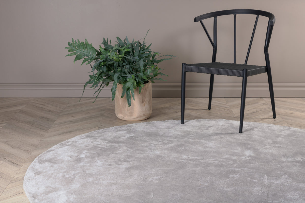 Indra Runda Mattor ⌀200 Grå