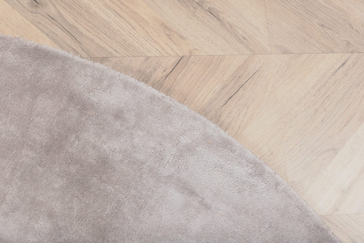 Indra Runda Mattor ⌀200 Grå