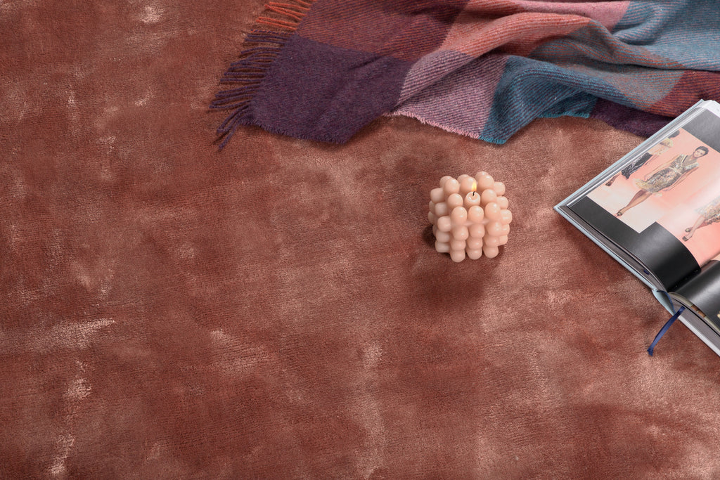 Indra Runda Mattor ⌀200 Gammelrosa