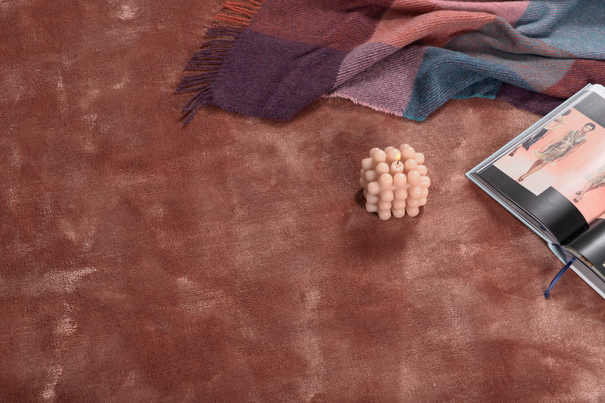 Indra Runda Mattor ⌀200 Gammelrosa