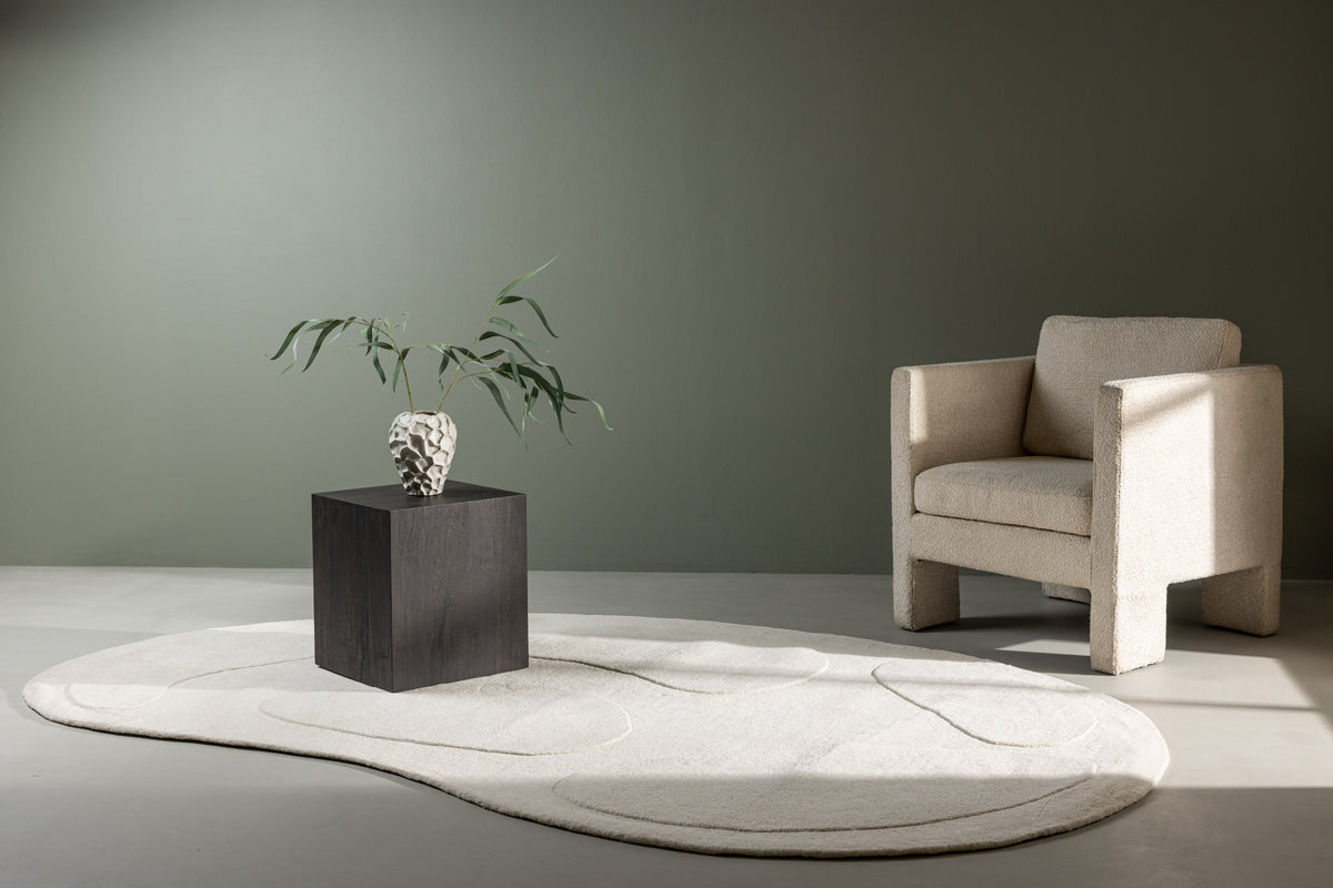 Enard Ovala Mattor 290 x 175 Vit