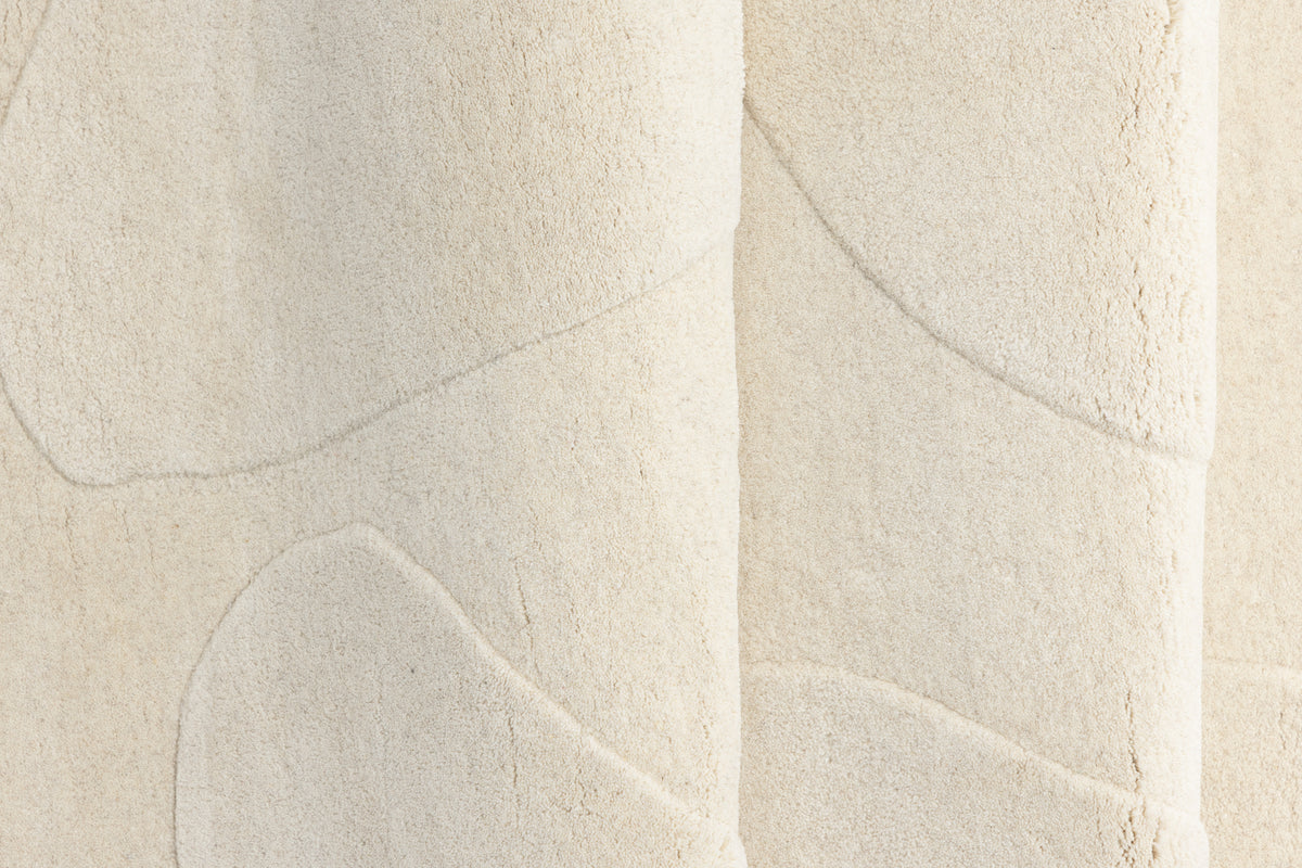 Enard Ovala Mattor 290 x 175 Vit