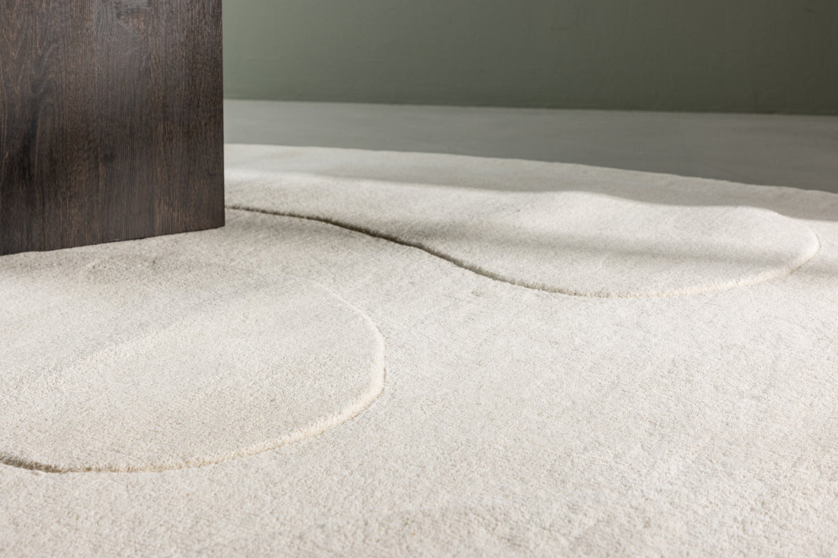 Enard Ovala Mattor 290 x 175 Vit