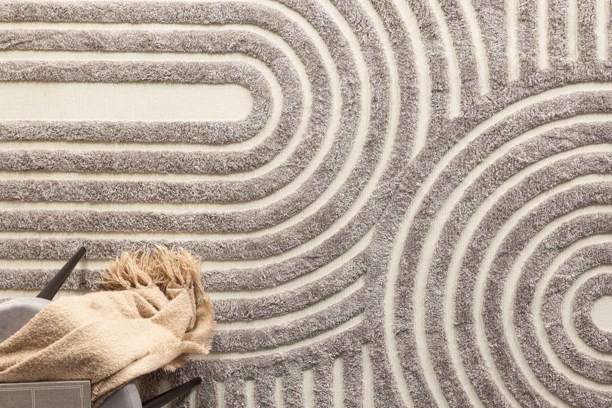 Nikita Rektangulära Mattor 290 x 200 Grå