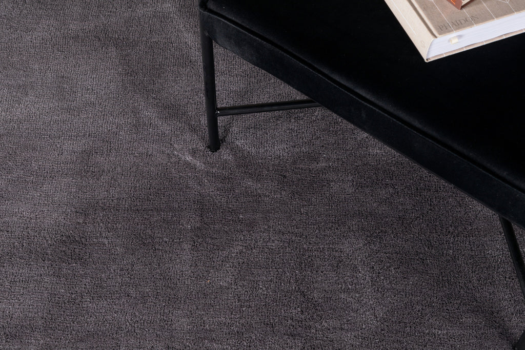 Undra Runda Mattor ⌀200 Mörkgrå