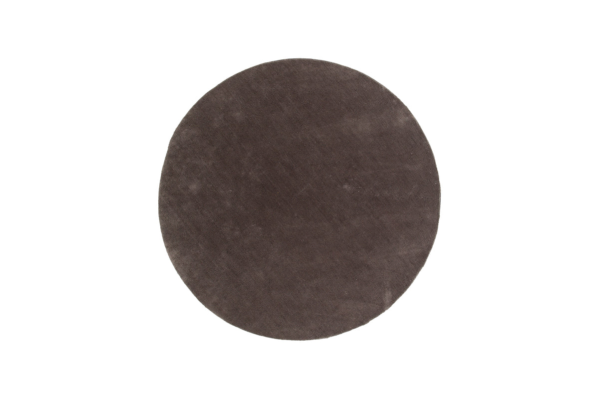 Undra Runda Mattor ⌀200 Mörkgrå