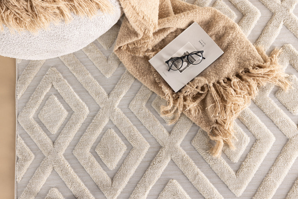 Pia Rektangulära Mattor 230 x 160 Vit