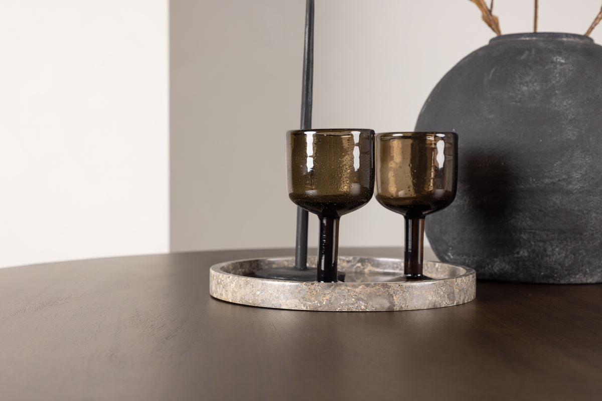 Kaseidon Runda Matbord ⌀100 Mörkbrun