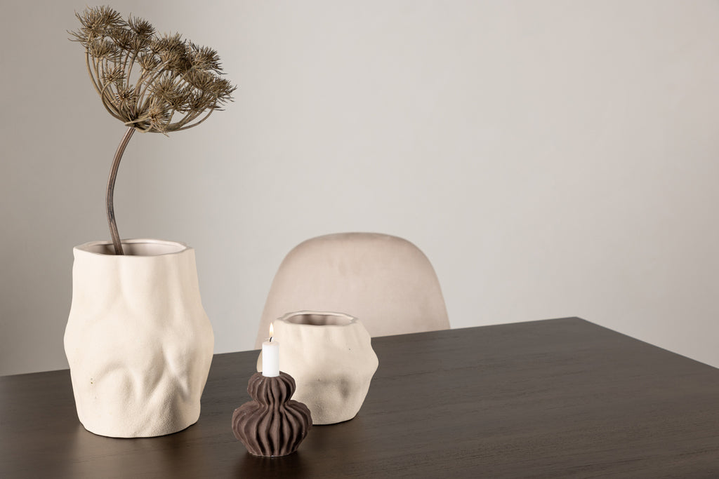 Kaseidon Rektangulära Matbord 120 x 80 Mörkbrun