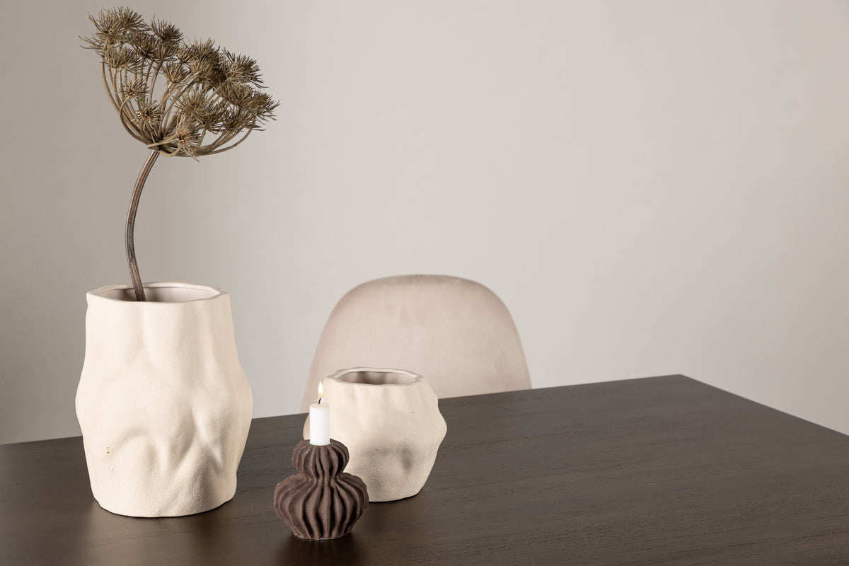 Kaseidon Rektangulära Matbord 120 x 80 Mörkbrun