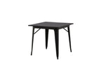Tempe Rektangulära Matbord 80 x 80 Svart