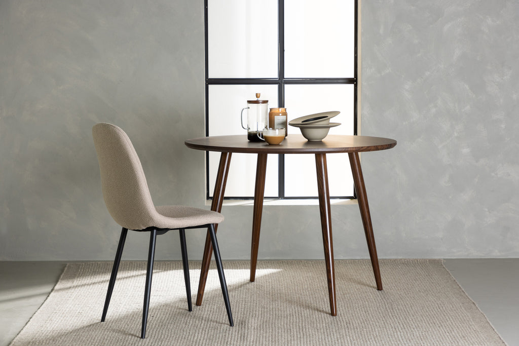 Sanford Runda Matbord ⌀100 Mörkbrun