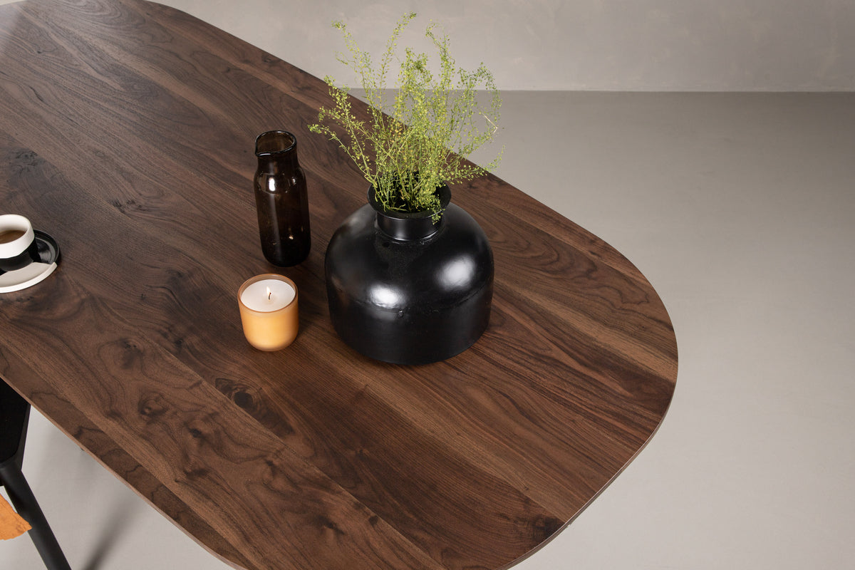 Sanford Ovala Matbord 180 x 90 Mörkbrun