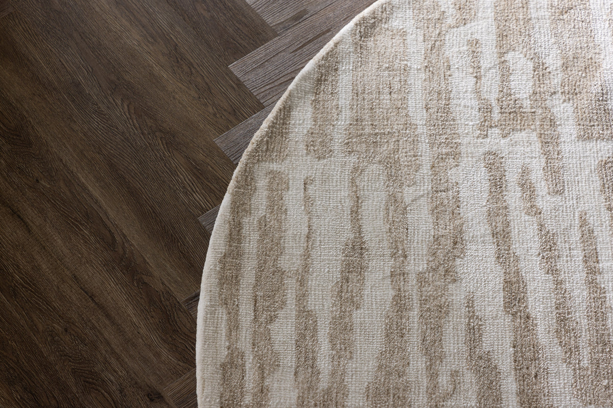 Milos Runda Mattor ⌀200 Beige