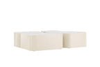 NORDLAND Soffbord Bord 1: 95x70, Bord 2: 74x60, Bord 3: 40x40 Beige
