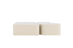 NORDLAND Soffbord Bord 1: 95x70, Bord 2: 74x60, Bord 3: 40x40 Beige