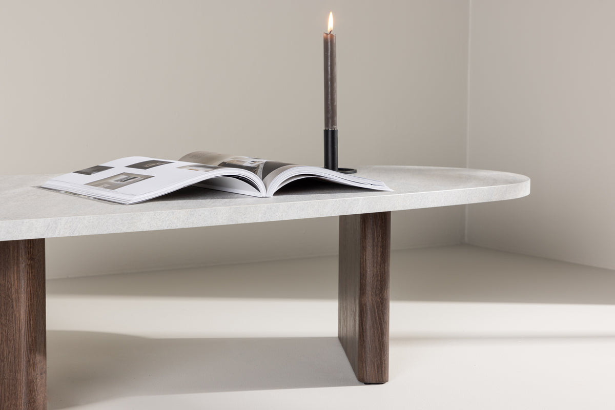 Grönvik Soffbord 130 x 65 Ljusgrå