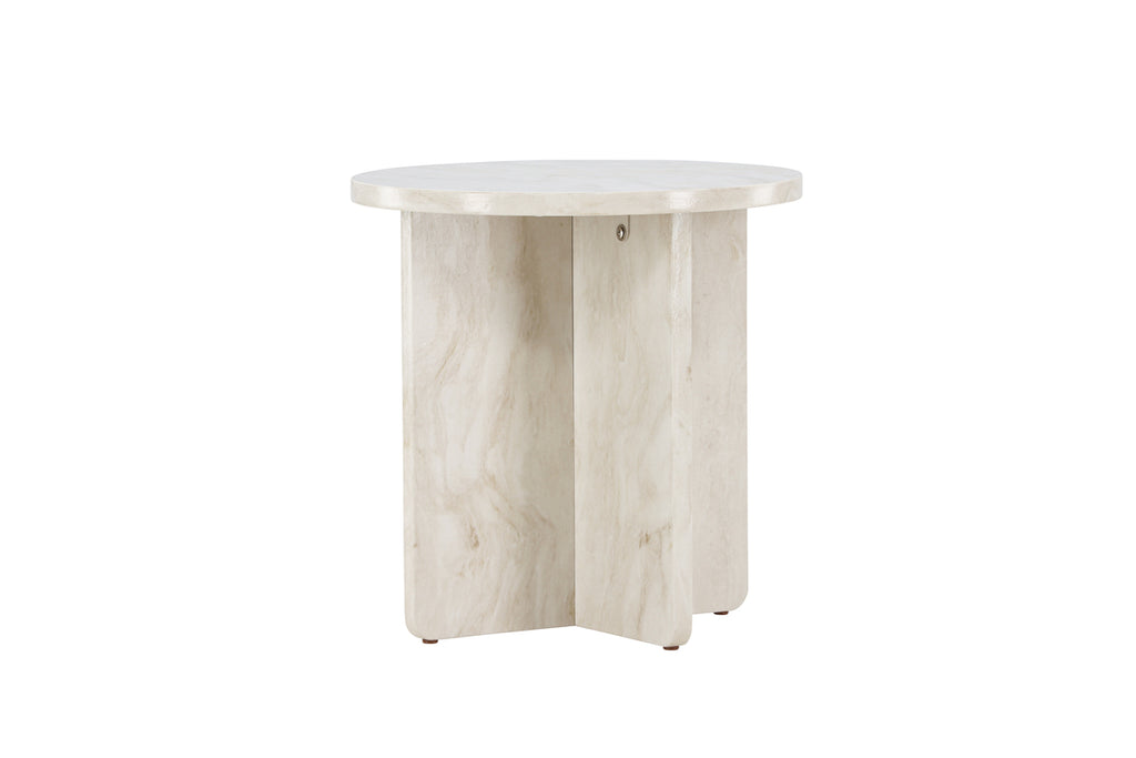 Ålesund Sidobord ⌀50 Beige