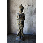 Buddha hög helkropp antikgrå