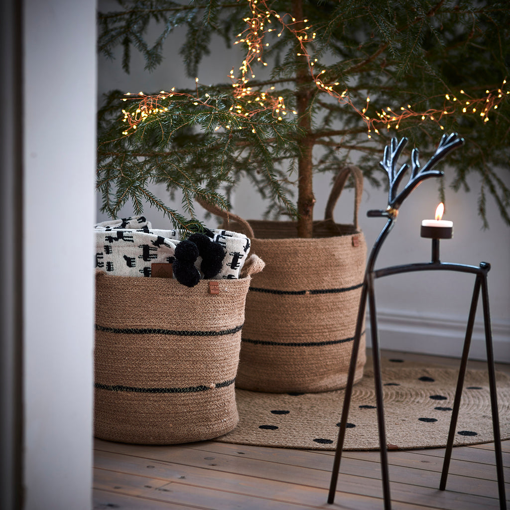 JUNI Matta S, Natur/svart