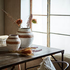 CAMILLE Kruka L, Vit/brun