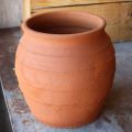 Urna stor rå terracotta