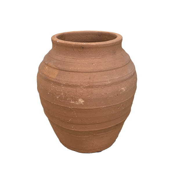 Urna stor rå terracotta