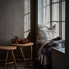 FRASSE Filt, Svart/vit/terrakotta 2st