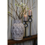 Urna brun/beige mönstrad