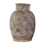 Urna brun/beige mönstrad