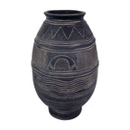 Urna med mönster svart/grå