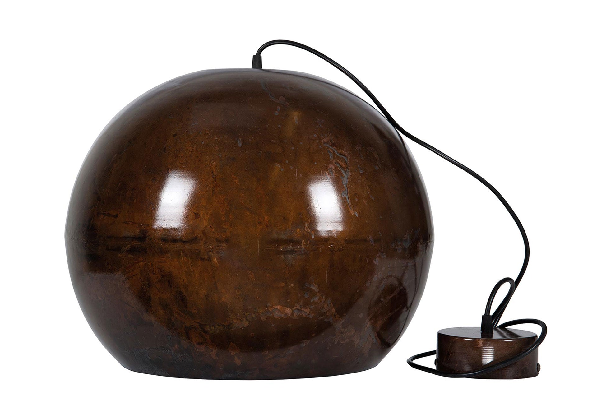 Taklampa Globe Brown Onyx