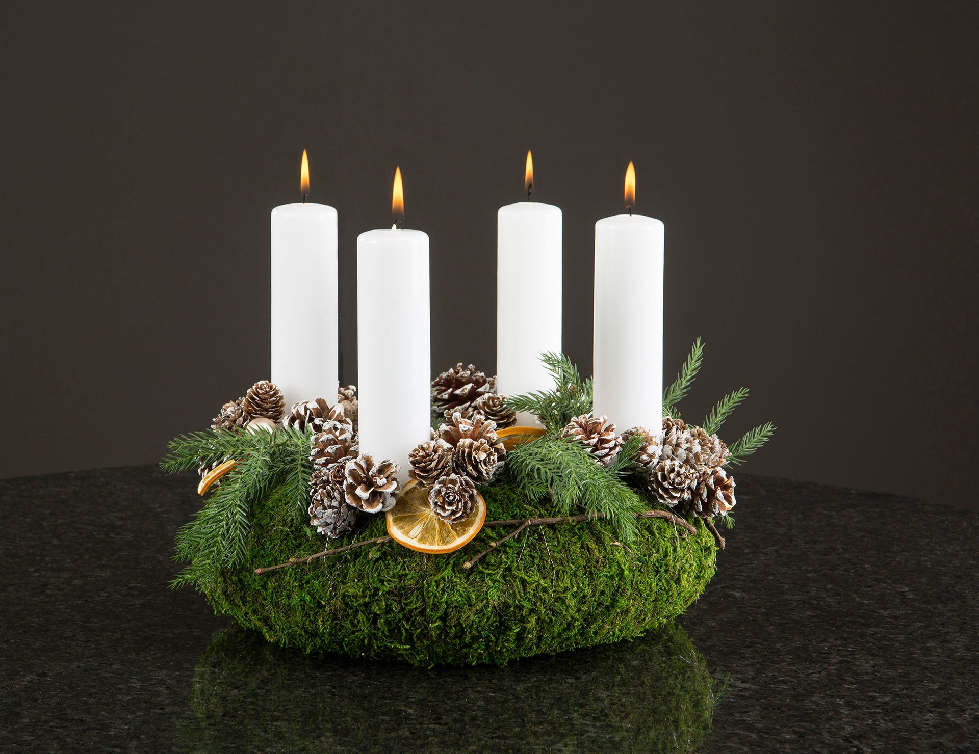 Apelsinskivor Torkade