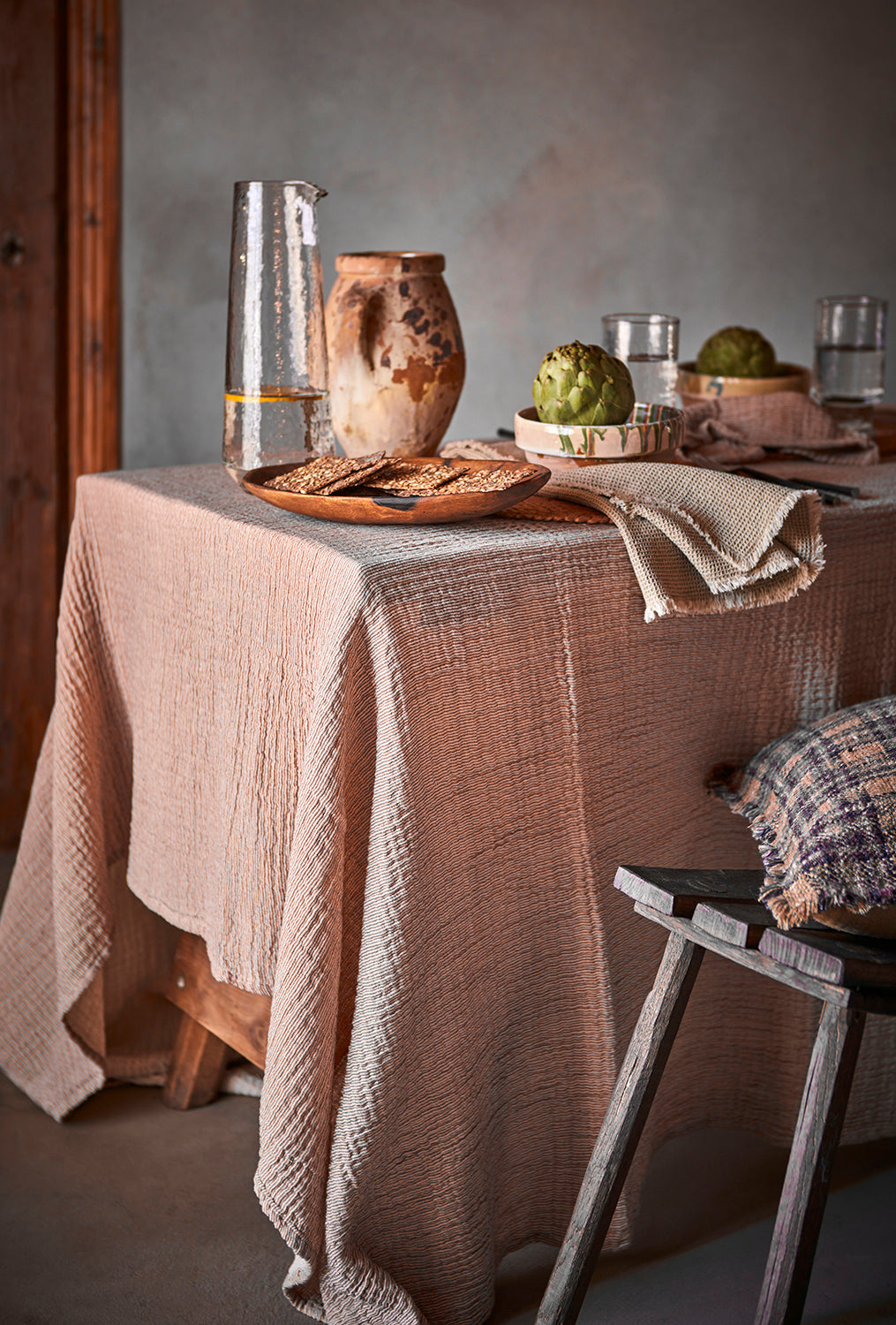 ELSA Bordsduk, Rost/elfenben