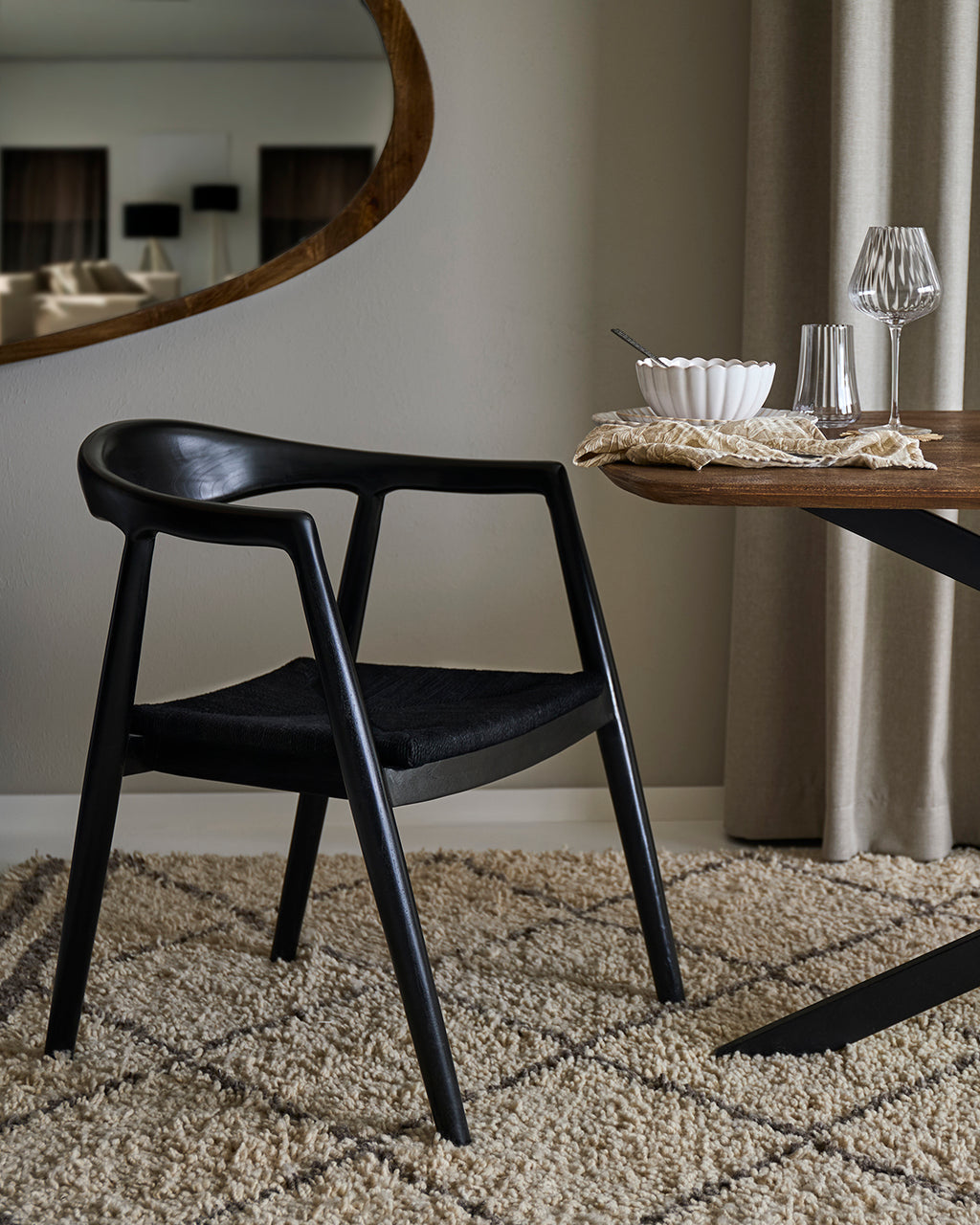 PORTLAND Karmstol, Svart