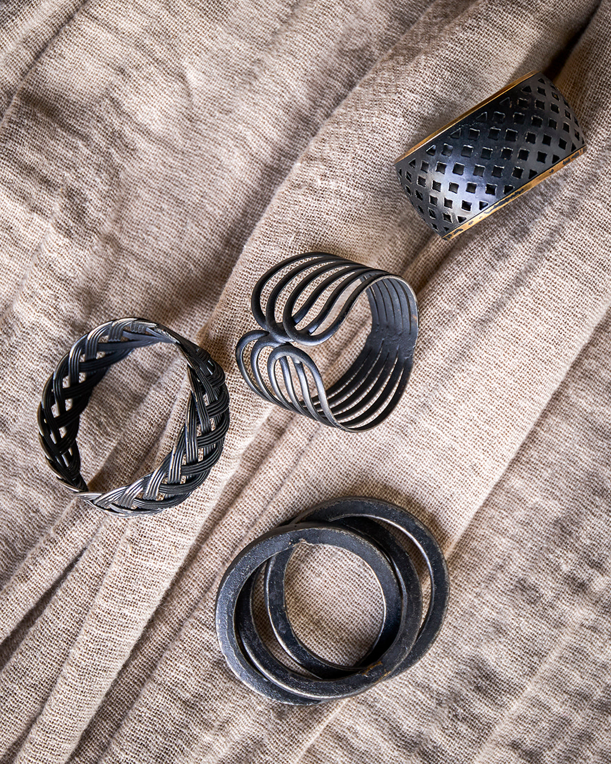 ODIN Servettring, svart 12st