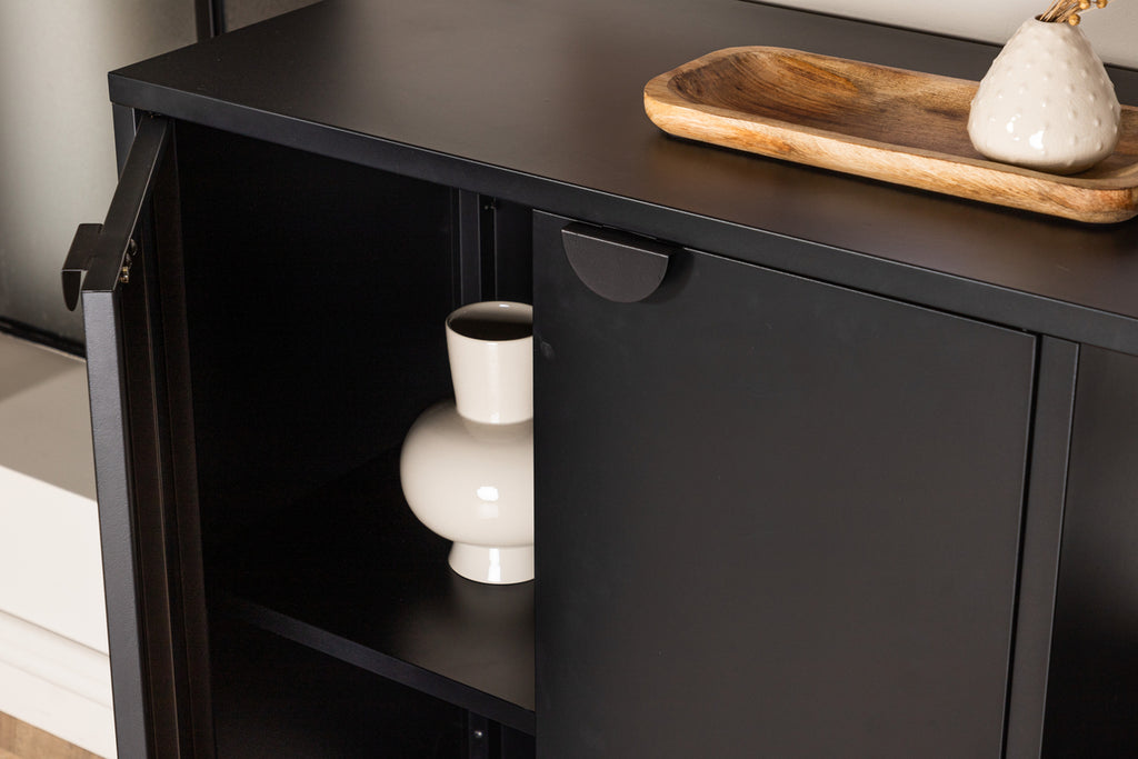 Piring Skåp 42 x 110 x 100 Svart