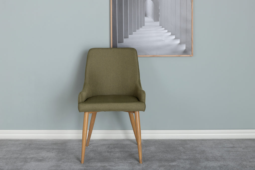 Plaza Matstolar 2-pack Mossgrön